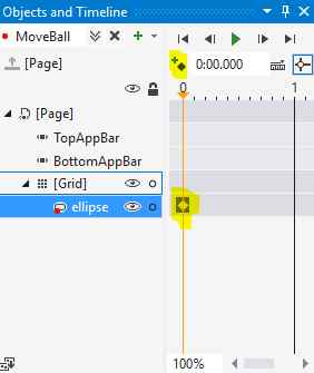 Keyframe in the Timeline